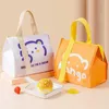 Pacotes de mochila fofos portátil lanche de lancheira quente adequada para mulheres para crianças de armazenamento de alimentos para piqueniques saco de resfriador isolado bento P230524