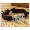 Identification An Arrow Pierces The Heart Genuine Leather Bracelet Lovers Jewelry Valentines Day Gift Gsfb059 Mix Order 20 Pieces A Dhxwz