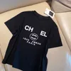 女性のデザイナーTシャツ高度なバージョンフランストレンディ服Cレターグラフィックプリントファッションラウンドネックシャツラグジュアリークラシックサマーメンズトップスティー