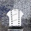 xinxinbuy Hommes designer Tee t-shirt 23ss Poitrine Double lettre imprimé manches courtes coton femmes noir blanc bleu XS-2XL