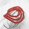 Charm Bracelets Fashion Wrap Elastic Rope Bracelet Natural Stone Agates Layers Charms Couples Prayer Buddhism Gifts Jewelry 21" A979