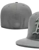 2023 Men's Oakland Baseball Fitted Caps Ny La Sox comme lettre Gorras pour hommes Fashion Hip Hop Hop Bone Hat Summer Sun Sports Size Casquette Snapback A1