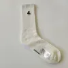 Mens Socks Womens Strumps Scorpion broderade fast färgfluorescerande bomullssportstrumpor