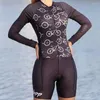 Tävlingssatser ciclopp vrouwen fietsen kostym triathlon jumpsuit strakke aapje fiets jersey set lange mouw kleding run zwemmen schaatspak