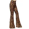 Jeans da donna Vintage Floral Leopard Print Leggings a vita alta Pantaloni skinny sexy alla moda da donna Pantaloni svasati a gamba larga casual 2022 Primavera Estate Y23