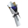 Fleurs décoratives savon Rose Bouquet saint valentin cadeau pour ami mariage décorations pour la maison tenant artificiel