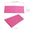 Baking Moulds 2pcs/set Silicone Mold Cake Lace Mats Fondant Decorating Tools Wedding Flower Embossing Mould Bakery H774