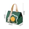 Backpacking Packs Cute portable hot lunch box bag suitable for women children food storage travel picnic insulated cooler bento bags P230524