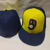 Herrbrev grönt gul basebollsportlag hattar digitala justerbara basketmössor utomhussport Hip Hop Fisherman Beanies Mesh Cap Size 7- 8