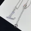 Met doos luxurys ontwerpers ketting mode mode heren charme sieraden luxe kettingen sleutelbeen ketting cadeau voor vriendin boyfrien170s