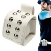 Golftassen golfbal mini zakje pu lederen taille riem golfbal zakje draagbare taille riemtas klinknagels golfbalhouder hulppouch 230523