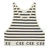 Womens Tank Top Camis Designers Knit Vest Sweaters T Shirts Designer Striped Letter Sleeveless Tops Knits Fashion Style Ladies Tees Size S-XL