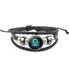 チャームブレスレットTwee Constellation Time Gem Vintage Leather Bracelet GSFB476 MIX ORDER 20ピースたくさんのドロップ配信ジュエリーDHV0K