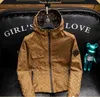 Projektant Nowy europejska marka mody spersonalizowana ciemnoziarna kurtka z kapturem sprężyna i jesienne cienki płaszcz krótki top