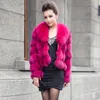 Femmes fourrure Faux FURSARCAR 2023 vestes d'hiver réel naturel manteau épais chaud corps véritable vêtements d'extérieur avec col
