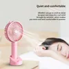 Nowy fan USB Pink Mini Handheld Fan Outdoor Mini Creative Desktop Office Mute ładowanie przenośnego wentylatora ręcznego