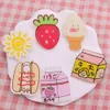 1Pcs Strawberry Milk Sun Hot Dog Acrylic Brooch Good Quality Pin Backpack Clothes Decoration Badges Party Birthday Gift Present