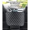 Leather Car Storage Bag Seat Middle Organizer Box Car Interior Net Pocket Handbag Holder for Cup Phone Travel Stowing Tidying