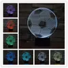 Lumières de nuit LED USB LAMPE 3D LAMPE POUR LES ENFANTS Table Amérique Globe Seven Color Vision Stéréo Interrupteur tactile acrylique