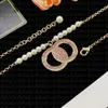 Classic Style Charm Necklace 18K Gold Girl Wedding Mother's Day Fashion Jewelry Women's Gift