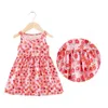 Girl's Dresses Summer multi-color Korean version clothing baby girls printed milk silk A-line tight fitting clothes children's sleeveless dress G220523