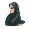 Donne Ragazze Preghiera Hijab Musulmano Hijab istantaneo Sciarpa Berretto islamico Foulard Avvolgere Turbante Cappello Niqab Amira Tirare sul copricapo 65-55 cm