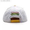 Ball Caps Pangkb marka pizza cap kreskówka animacja szary snapback kapelusz hip -hop nakrycia głowy swobodne hurtowe hurtowe baseball sporty czapka l230523
