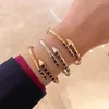 Bangles New European and American Premium Glossy Spring Serpent Bracelet Sier Gold Plated Ladies Fashion Brand Jewelry Gift