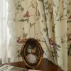 Tenda Tende beige romantiche francesi per soggiorno Sala da pranzo Camera da letto Stampato 2023 Bay Finestre dal pavimento al soffitto Personalizzate di lusso