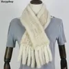 Foulards hiver véritable écharpe naturelle Lady châle femmes mode anneau tricoté vente en gros au détail