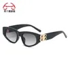Frames Two Circles New Fashion Triangle Cat Eye Small Frame BB Women's Sunglasses 8188