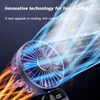 NY 2022 NYA PORTABLE HANDHELD FAN OFFICE DESKTOP Multifunktionell vikbar dubbelhuvud litet elektriskt fläkt med en nacke-lanyard