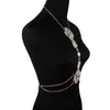Chokers Mydaner Long Chain Women Fashion Crystal Beads Statement Halsband Belly midja Summer Beach Jewelry 230524