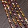 Beads Natural Stone Oblate Shape Faceted Egg Yolk Loose Spacer Beaded For Jewelry Making DIY Bracelet Necklace Accessories