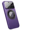 Grande fenêtre étuis de protection d'objectif de caméra étui de charge sans fil magnétique anti-chute couverture arrière de protection verre au sol pour iPhone 14 Pro Max Plus 13 12