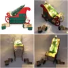 Christmas Decorations Sleigh Tree Wooden Advent Calendar Countdown Xmas Party Decor 24 Ders With Led Light Ornament 201127 Drop Deli Dhp9X