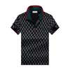 Men Polo koszule projektant Summer T koszule High Street Solid Kolor Lapel Printing Casual Business Sport Golf Style Fashion Polo Shirt
