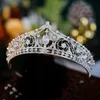 Other Fashion Accessories Baroque Crystal Vintage Royal Queen King Tiaras and Crowns CZ Rhinestone Pageant Prom Diadem Hair Ornaments Wedding Hair Jewe J230525