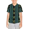 Men's Casual Shirts Polynesian Tribal Hawaiian Totem Tattoo Hawaii Prints Kids Baseball Jersey T-Shirt Trendy Hip Hop Street Short Sleeve