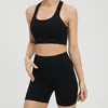 Ensembles actifs pêche hanche Fitness pantalon femmes taille haute ascenseur course gilet Shorts ensemble court été vêtements d'extérieur vêtements de Yoga