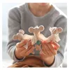 Peluş bebekler 10cm mini fare melek oyuncaklar el yapımı sevimli küçük fare kumaş oyuncak doldurulmuş aniaml peluş toddler cep oyuncak 230525