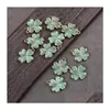 Charms Epacket DHS Green Fourleaf Clover Lucky Flower Alloy Pendant GSXD027 JEYCHE CHARM PENDANTS DROP Leverans Fyndkomponenter DHTQ6