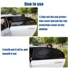 NIEUW 2PCS AUTO RAME COVER UV BESCHERMINGSHIELD AUTO SIDE AANDRUIDEN Achterste Raam Zon Schaduw Sunshade Gordijn Mesh Cover Auto Accessoires