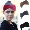 Pannband nya kvinnor huvudband vinter strass twist pannband handgjorda virkning hår flickor stickade headwrap tillbehör droppe leverera dh9ze