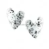 Stud Simple Love Heart Earring Korean Colorf Metal Spray Paint Earrings Statement Smycken Drop Delivery Dhtjw