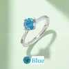 Anello in argento anelli anelli firmati anello d'amore per le donne anello di fidanzamento moda moissanite anelli d'oro all'ingrosso anello di lusso anello classico M02A 5A con confezione regalo