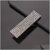 Hair Clips Barrettes Crystal Rhinestones Metal With Words Hairpins For Women Clamps Accesories Drop Delivery Jewelry Hairjewelry Dhoah