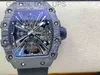 RM01201 Superclone Active Tourbillon horloges polsWatch -ontwerper KV Watch RM1201NTPT True Tourbillon Manual Chain Movement RM055 Ceramic Case Sapphire 1201 Inc