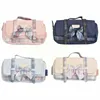 Canvas Large Capacity Portable Pencil Bag Bow Ins Pen Stationery School Japan Case Bags Kawaii Horizontal Girls Z3M3