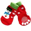 Dog Apparel Fashion Cute Cartoon Beautiful Halloween Christmas Pet Cat Anti-Slip Winter Warm Socks Slip-on